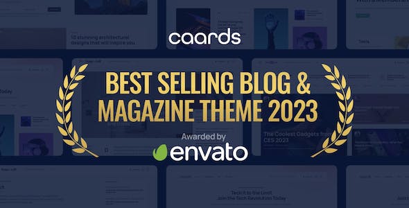 Caards - Modern Blog & Magazine WordPress Theme with Dark Mode