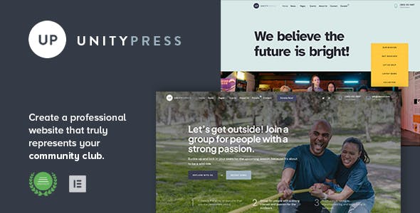 UnityPress - Community Club WordPress Theme