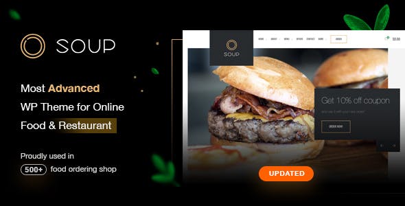 Soup - Online Food & Restaurant WP Theme
