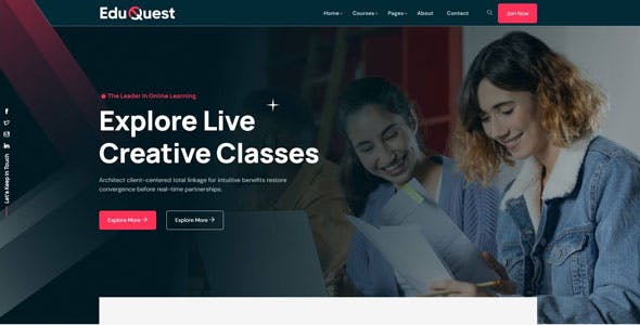 EduQuest – Education LMS WordPress Theme