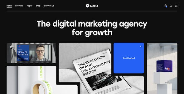 Nexio - Digital Creative Agency WordPress Theme