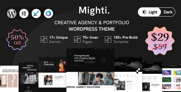 Mighti - Creative Agency & Portfolio WordPress Theme