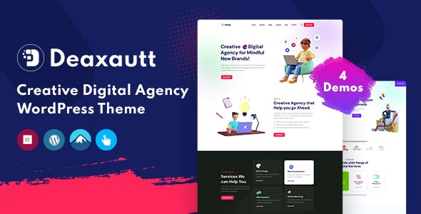 Deaxautt - Digital Marketing & Agency WordPress Theme