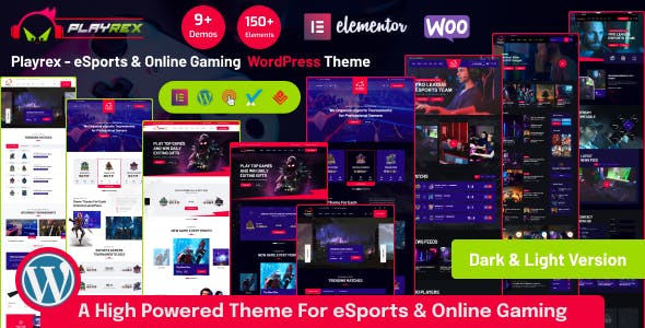 Playrex - eSports & Gaming WordPress Theme