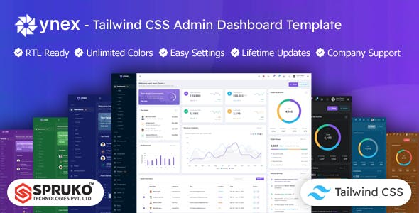 Ynex – Tailwind CSS Dashboard Template
